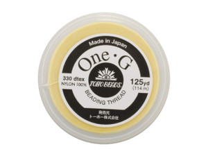 TOHO One-G Beading Thread Light Yellow 125-Yard Spool TOHO One-G Beading Thread Light Yellow 125-Yard Spool