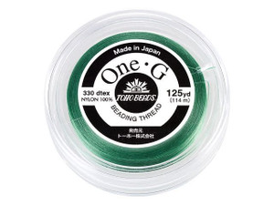 TOHO One-G Beading Thread Mint Green 125 Yard Spool TOHO One-G Beading Thread Mint Green 125 Yard Spool
