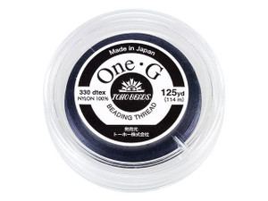 TOHO One-G Beading Thread Navy 125 Yard Spool TOHO One-G Beading Thread Navy 125 Yard Spool