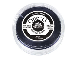 TOHO One-G Beading Thread Navy 250 Yard Spool TOHO One-G Beading Thread Navy 250 Yard Spool