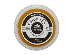 TOHO One-G Beading Thread Orange 125 Yard Spool TOHO One-G Beading Thread Orange 125 Yard Spool