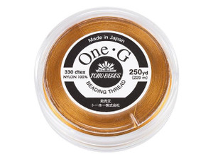 TOHO One-G Beading Thread Orange 250 Yard Spool TOHO One-G Beading Thread Orange 250 Yard Spool