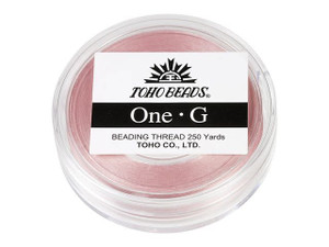 TOHO One-G Beading Thread Pink 250 Yard Spool TOHO One-G Beading Thread Pink 250 Yard Spool