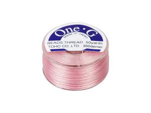 TOHO One-G Beading Thread Pink 50 Yard Spool