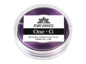 TOHO One-G Beading Thread Purple 250 Yard Spool TOHO One-G Beading Thread Purple 250 Yard Spool