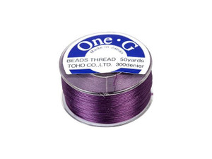 The Beadsmith 100% Silk Beading Thread, Size F, 1 Spool, Navy Blue