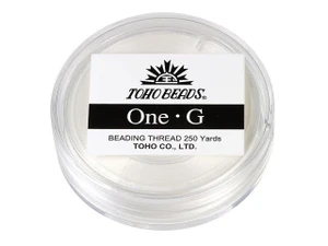 TOHO One-G Beading Thread White 250 Yard Spool TOHO One-G Beading Thread White 250 Yard Spool