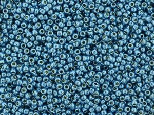 TOHO Round Bead 11/0 PermaFinish Galvanized Aqua Sky 2.5-Inch Tube TOHO Round Bead 11/0 PermaFinish Galvanized Aqua Sky 2.5-Inch Tube