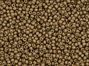 TOHO Round Bead 11/0 PermaFinish Matte Galvanized Almond 2.5-Inch Tube TOHO Round Bead 11/0 PermaFinish Matte Galvanized Almond 2.5-Inch Tube