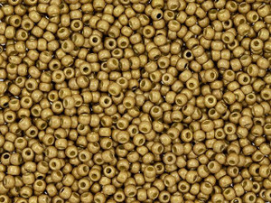 TOHO Round Bead 11/0 PermaFinish Matte Galvanized Golden Fleece 2.5-Inch Tube TOHO Round Bead 11/0 PermaFinish Matte Galvanized Golden Fleece 2.5-Inch Tube