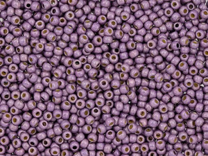 TOHO Round Bead 11/0 PermaFinish Matte Galvanized Pale Lilac 2.5-Inch Tube TOHO Round Bead 11/0 PermaFinish Matte Galvanized Pale Lilac 2.5-Inch Tube
