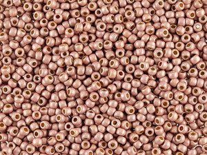 TOHO Round Bead 11/0 PermaFinish Matte Galvanized Peach Coral 2.5-Inch Tube TOHO Round Bead 11/0 PermaFinish Matte Galvanized Peach Coral 2.5-Inch Tube