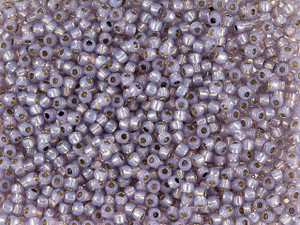 TOHO Round Bead 11/0 PermaFinish Silver-Lined Milky Alexandrite 2.5-Inch Tube