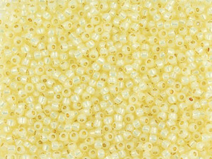 TOHO Round Bead 11/0 PermaFinish Silver-Lined Milky Jonquil 2.5-Inch Tube TOHO Round Bead 11/0 PermaFinish Silver-Lined Milky Jonquil 2.5-Inch Tube