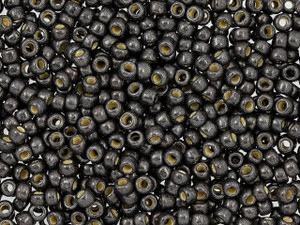 TOHO Round Bead 8/0 PermaFinish Matte Galvanized Cool Gray 2.5-Inch Tube TOHO Round Bead 8/0 PermaFinish Matte Galvanized Cool Gray 2.5-Inch Tube