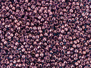 TOHO Takumi Large-Hole Round 11/0 Bead - Gold-Lustered Amethyst 2.5-Inch Tube TOHO Takumi Large-Hole Round 11/0 Bead - Gold-Lustered Amethyst 2.5-Inch Tube