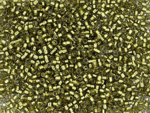 TOHO Treasure 11/0 24K Gold-Lined Gray, Seed Bead 2.5-Inch Tube TOHO Treasure 11/0 24K Gold-Lined Gray, Seed Bead 2.5-Inch Tube
