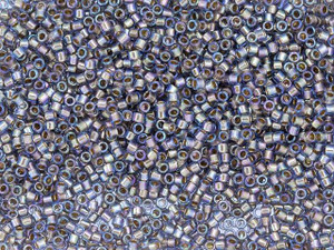 TOHO Treasure 11/0 24K Gold-Lined Rainbow Light Sapphire, Seed Bead 2.5-Inch Tube TOHO Treasure 11/0 24K Gold-Lined Rainbow Light Sapphire, Seed Bead 2.5-Inch Tube