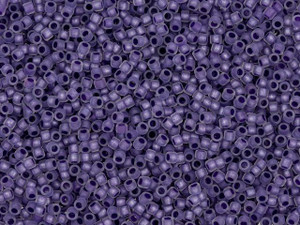 TOHO Treasure 11/0 Frosted Metallic Purple-Lined Crystal Rainbow Seed Bead 2.5-Inch Tube TOHO Treasure 11/0 Frosted Metallic Purple-Lined Crystal Rainbow Seed Bead 2.5-Inch Tube