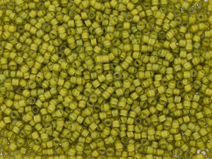 TOHO Treasure 11/0 Frosted Yellow-Lined Black Diamond Seed Bead 2.5-Inch Tube TOHO Treasure 11/0 Frosted Yellow-Lined Black Diamond Seed Bead 2.5-Inch Tube