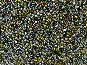 TOHO Treasure 11/0 Galvanized Blue Gold Seed Bead 2.5-Inch Tube TOHO Treasure 11/0 Galvanized Blue Gold Seed Bead 2.5-Inch Tube