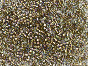 TOHO Treasure 11/0 Gold-Lined Rainbow Black Diamond Seed Bead 2.5-Inch Tube TOHO Treasure 11/0 Gold-Lined Rainbow Black Diamond Seed Bead 2.5-Inch Tube
