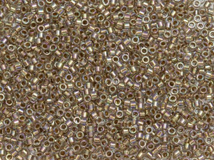 TOHO Treasure 11/0 Gold-Lined Rainbow Crystal Seed Bead 2.5-Inch Tube TOHO Treasure 11/0 Gold-Lined Rainbow Crystal Seed Bead 2.5-Inch Tube