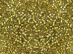 TOHO Treasure 11/0 Gold-Lined Rainbow Peridot Seed Bead 2.5-Inch Tube TOHO Treasure 11/0 Gold-Lined Rainbow Peridot Seed Bead 2.5-Inch Tube
