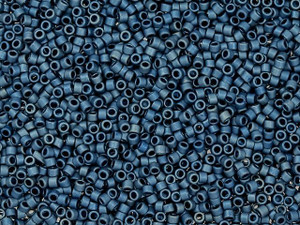 TOHO Treasure 11/0 High-Metallic Matte Mediterranean Blue Seed Bead 2.5-Inch Tube TOHO Treasure 11/0 High-Metallic Matte Mediterranean Blue Seed Bead 2.5-Inch Tube