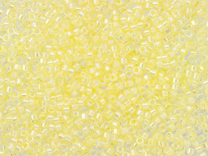 TOHO Treasure 11/0 Inside-Color Crystal/Opaque Yellow-Lined Seed Bead 2.5-Inch Tube TOHO Treasure 11/0 Inside-Color Crystal/Opaque Yellow-Lined Seed Bead 2.5-Inch Tube
