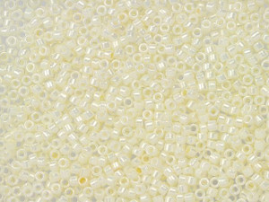TOHO Treasure 11/0 Opaque-Lustered Navajo White Seed Bead 2.5-Inch Tube