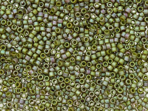TOHO Treasure 11/0 Opaque-Rainbow Frosted Khaki Seed Bead 2.5-Inch Tube TOHO Treasure 11/0 Opaque-Rainbow Frosted Khaki Seed Bead 2.5-Inch Tube