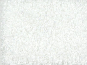 TOHO Treasure 11/0 Opaque-Rainbow White Seed Bead 2.5-Inch Tube TOHO Treasure 11/0 Opaque-Rainbow White Seed Bead 2.5-Inch Tube