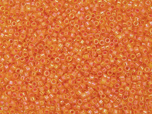 TOHO Treasure 11/0 Orange-Lined Jonquil Rainbow Seed Bead 2.5-Inch Tube TOHO Treasure 11/0 Orange-Lined Jonquil Rainbow Seed Bead 2.5-Inch Tube