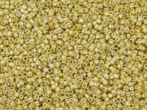 TOHO Treasure 11/0 PermaFinish Galvanized Yellow Gold Seed Bead 2.5-Inch Tube TOHO Treasure 11/0 PermaFinish Galvanized Yellow Gold Seed Bead 2.5-Inch Tube