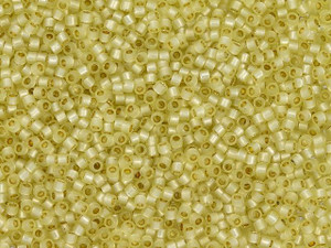 TOHO Treasure 11/0 PermaFinish Translucent Silver-Lined Jonquil Seed Bead 2.5-Inch Tube TOHO Treasure 11/0 PermaFinish Translucent Silver-Lined Jonquil Seed Bead 2.5-Inch Tube