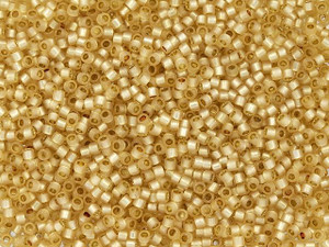 TOHO Treasure 11/0 PermaFinish Translucent Silver-Lined Lt Topaz Seed Bead 2.5-Inch Tube TOHO Treasure 11/0 PermaFinish Translucent Silver-Lined Lt Topaz Seed Bead 2.5-Inch Tube