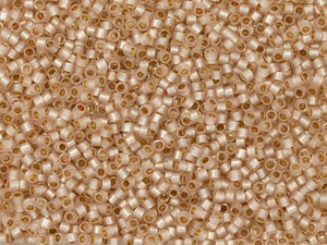 TOHO Treasure 11/0 PermaFinish Translucent Silver-Lined Peachy Pink Seed Bead 2.5-Inch Tube TOHO Treasure 11/0 PermaFinish Translucent Silver-Lined Peachy Pink Seed Bead 2.5-Inch Tube