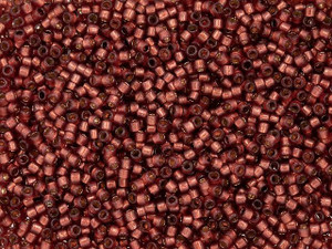 TOHO Treasure 11/0 PermaFinish Translucent Silver-Lined Pomegranate Seed Bead 2.5-Inch Tube TOHO Treasure 11/0 PermaFinish Translucent Silver-Lined Pomegranate Seed Bead 2.5-Inch Tube