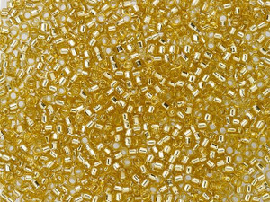 TOHO Treasure 11/0 Silver-Lined Medium Topaz Seed Bead 2.5-Inch Tube TOHO Treasure 11/0 Silver-Lined Medium Topaz Seed Bead 2.5-Inch Tube