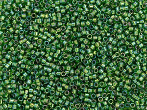 TOHO Treasure 11/0 Silver-Lined Sour Apple Rainbow Seed Bead 2.5-Inch Tube TOHO Treasure 11/0 Silver-Lined Sour Apple Rainbow Seed Bead 2.5-Inch Tube