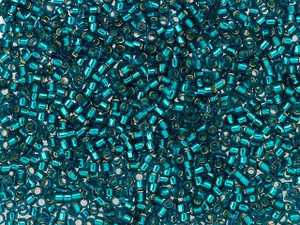TOHO Treasure 11/0 Silver-Lined Teal Seed Bead 2.5-Inch Tube TOHO Treasure 11/0 Silver-Lined Teal Seed Bead 2.5-Inch Tube