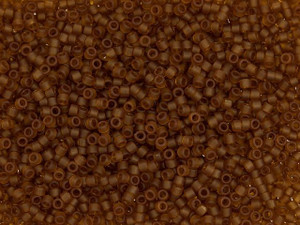 TOHO Treasure 11/0 Transparent Frosted Smoky Topaz Seed Bead 2.5-Inch Tube TOHO Treasure 11/0 Transparent Frosted Smoky Topaz Seed Bead 2.5-Inch Tube