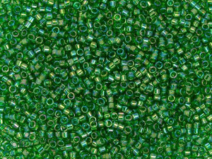 TOHO Treasure 11/0 Transparent Grass Green Rainbow Seed Bead 2.5-Inch Tube TOHO Treasure 11/0 Transparent Grass Green Rainbow Seed Bead 2.5-Inch Tube
