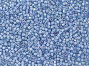 TOHO Treasure 11/0 White-Lined Lt Sapphire Seed Bead 2.5-Inch Tube