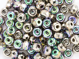 True2 Czech Fire-Polish Faceted Micro Beads 2 x 3mm Nickel Plate AB (100 Pcs) True2 Czech Fire-Polish Faceted Micro Beads 2 x 3mm Nickel Plate AB (100 Pcs)