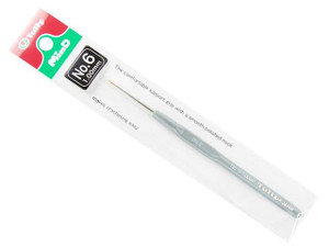 Tulip Steel Crochet Hook with Plastic Handle No 6 - 1.00mm Tulip Steel Crochet Hook with Plastic Handle No 6 - 1.00mm