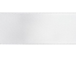 White 7/8 Inch Satin Ribbon by the Foot White 7/8 Inch Satin Ribbon by the Foot