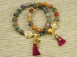 How to Make a Mala-Style Stretch Cord Bracelet How to Make a Mala-Style Stretch Cord Bracelet