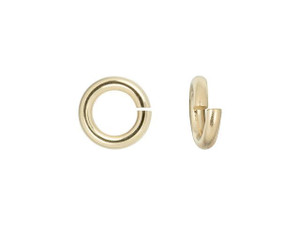 Gold-Filled 14K Open Jump Ring 0.025 x .180 inches (0.6 x 4.6mm)